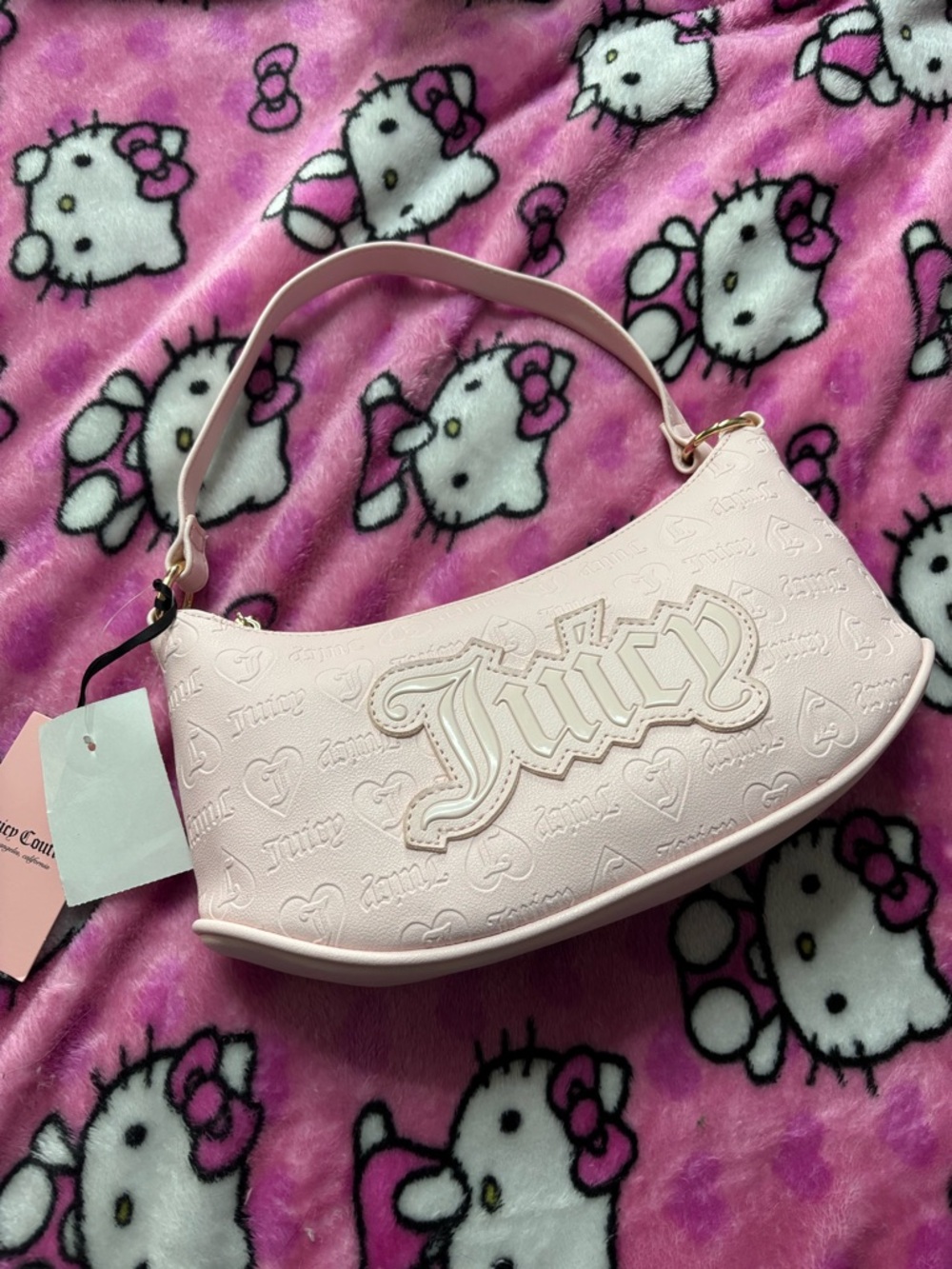 Juicy Couture Upgrade U shoulder bag in blush
